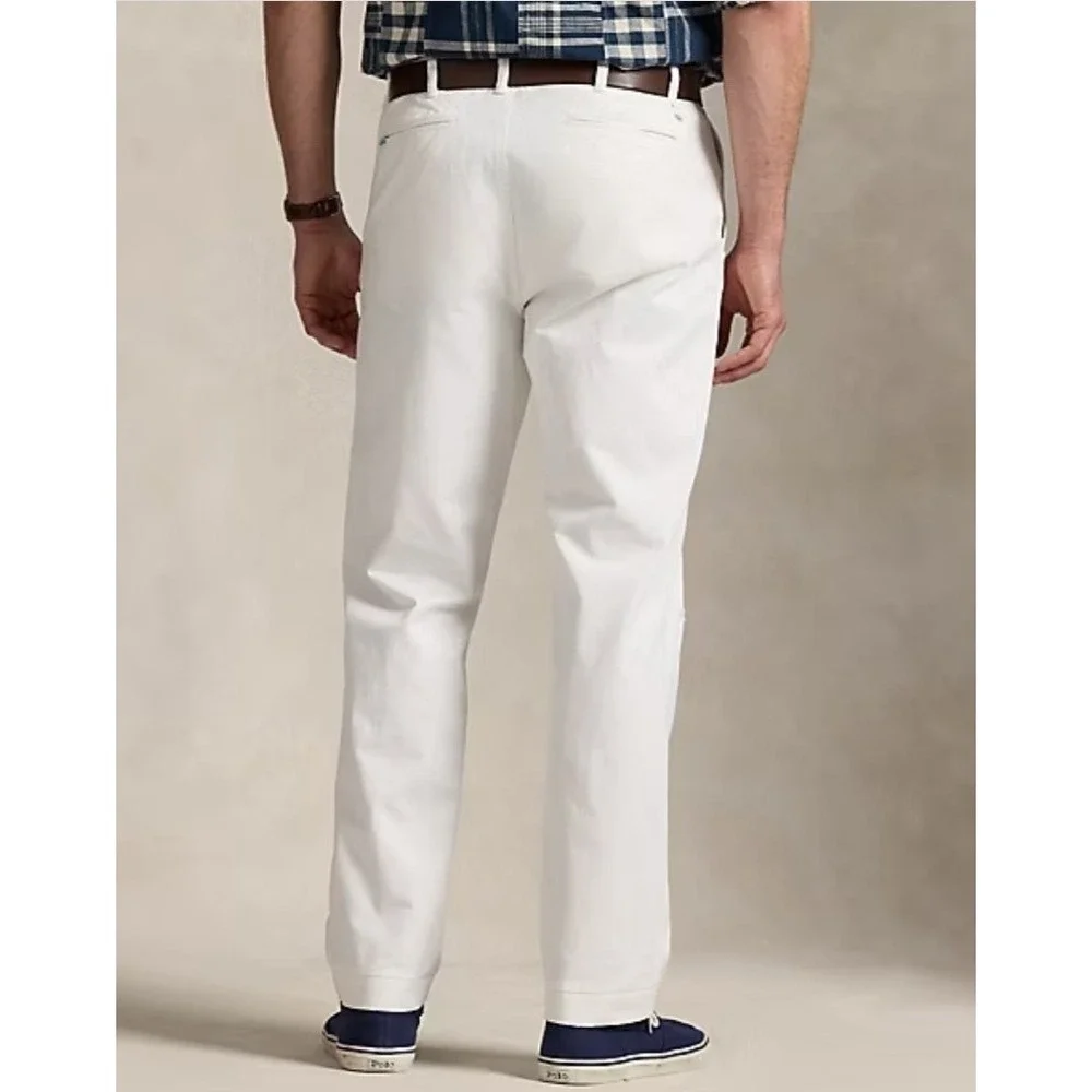 Polo Ralph Lauren Khaki Chino Pants Repaired Patchwork Distressed Size 48x34 NWT